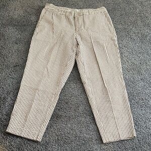 a new day Women's Striped Tan Pants